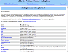 Tablet Screenshot of listi.jpberlin.de